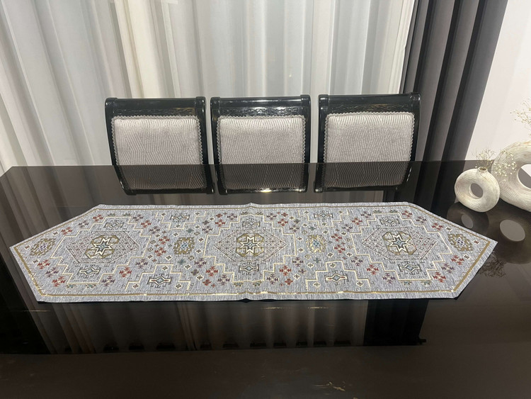 رانل جاجیمی سنتی رنگ طوسی