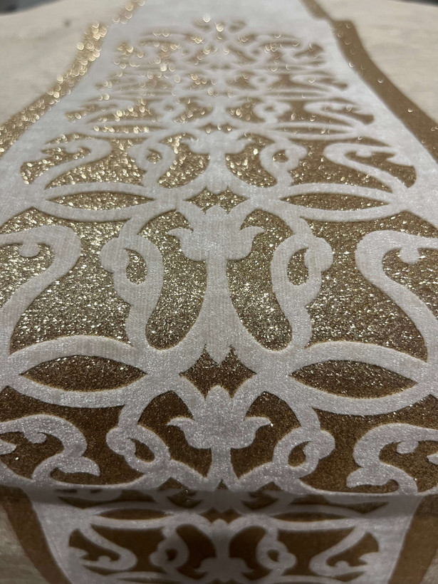 رانل مخمل رزین رنگ کرم