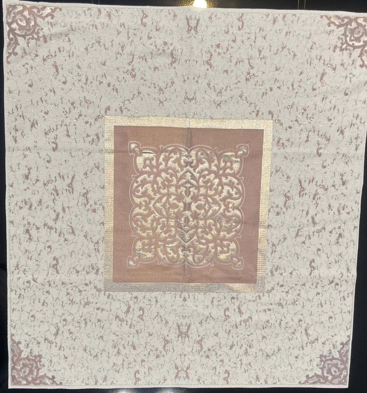 رومیزی مربع مخمل پتینه