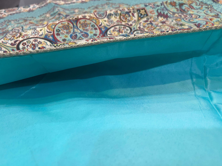 رومیزی مربع رنگین کمان رنگ سبز