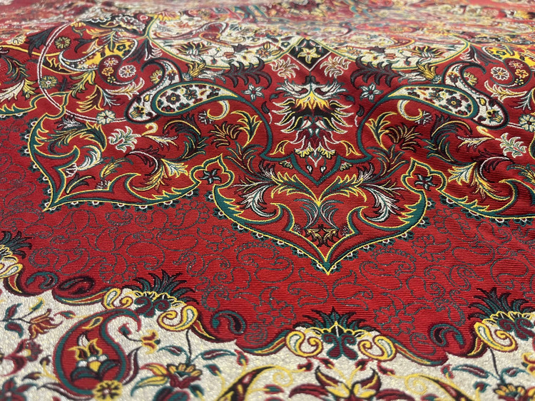 رومیزی مربع رنگین کمان رنگ قرمز