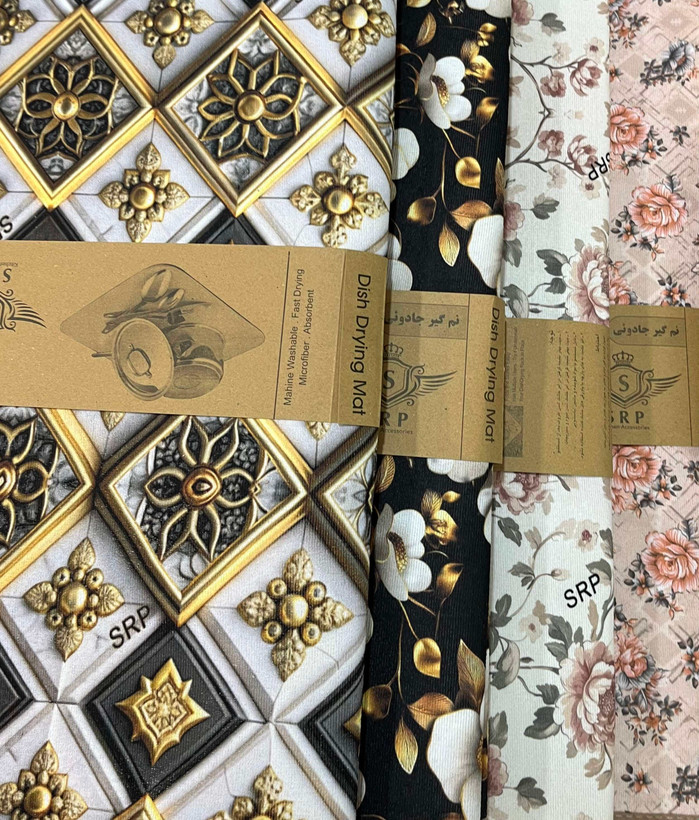 نم گیر جادوئی (ظرف خشک کن) بزرگ طرح گل 3 بعدی