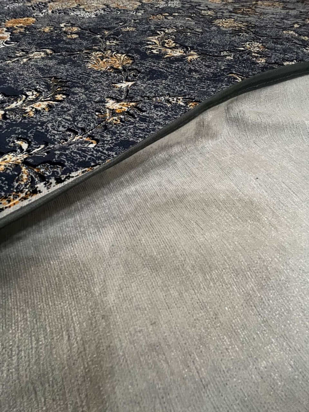 زیرسفره ای عروس جنس مخمل رنگ مشکی - خاکستری