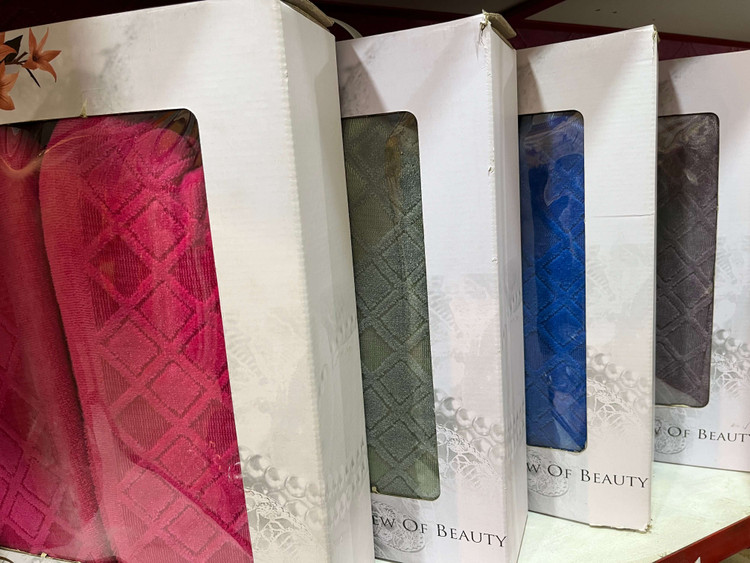 حوله تن پوش تک دانتلا ترک رنگ آبی