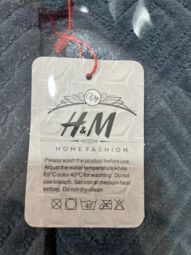 حوله تن پوش تک گِرَم بالا H&M رنگ طوسی تیره