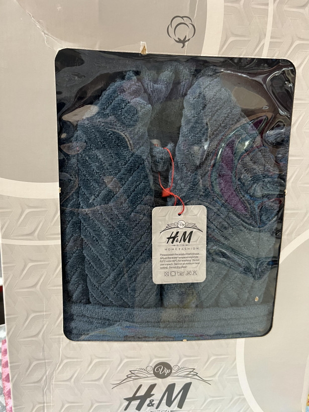 حوله تن پوش تک گِرَم بالا H&M رنگ طوسی تیره