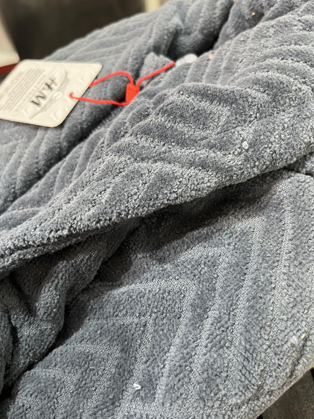 حوله تن پوش تک گِرَم بالا H&M رنگ خاکستری