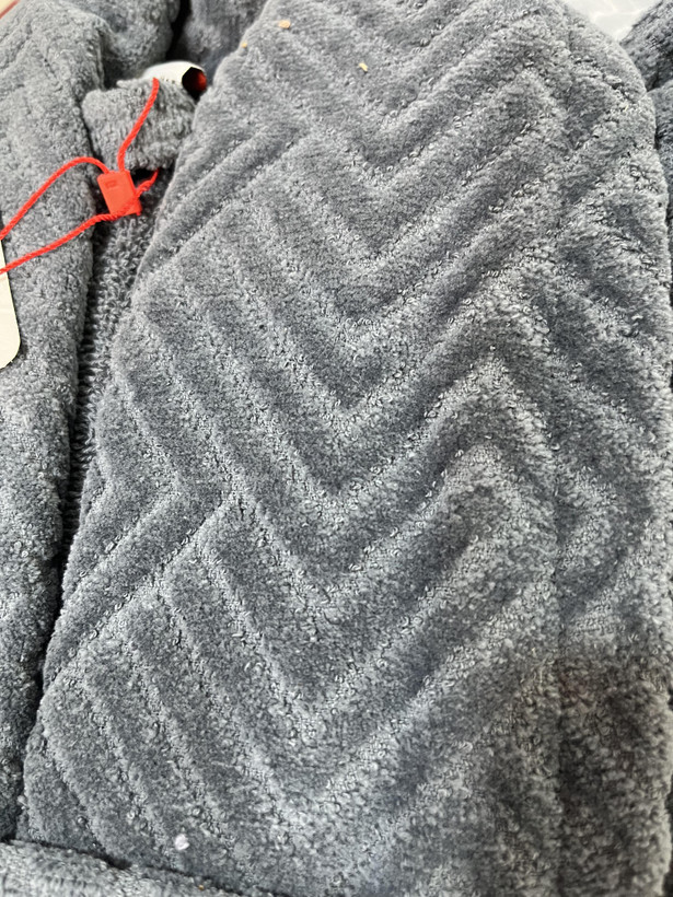 حوله تن پوش تک گِرَم بالا H&M رنگ خاکستری