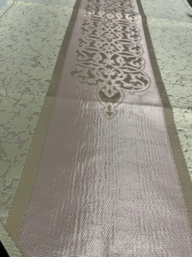 رومیزی مخمل زرکوب 4 تیکه مدل پتینه
