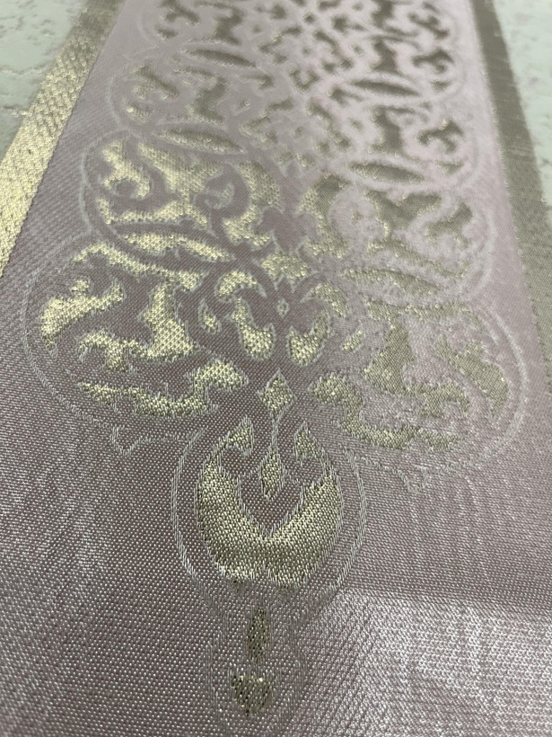 رومیزی مخمل زرکوب 4 تیکه مدل پتینه