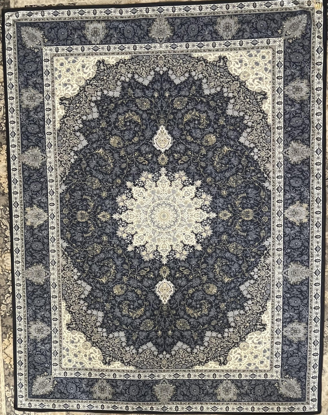 زیرسفره ای عروس جنس مخمل رنگ سرمه ای - آبی درباری