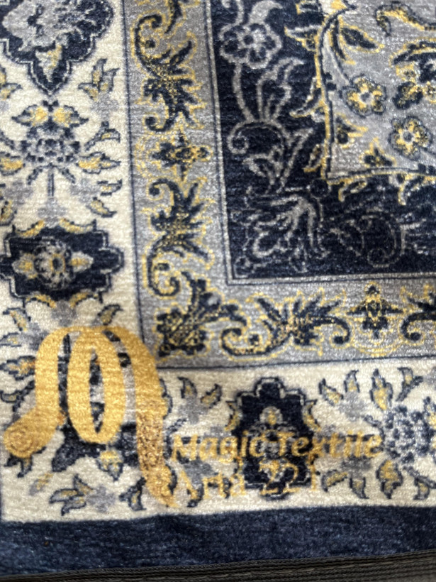 زیرسفره ای عروس جنس مخمل رنگ سرمه ای - آبی درباری